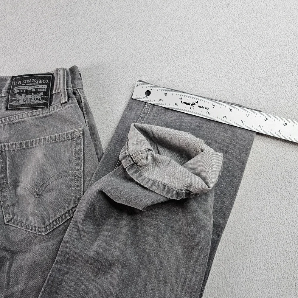 Levi Strauss & Co Straight Leg Denim Jeans Men's‎ 34x32 Gray Light Wash